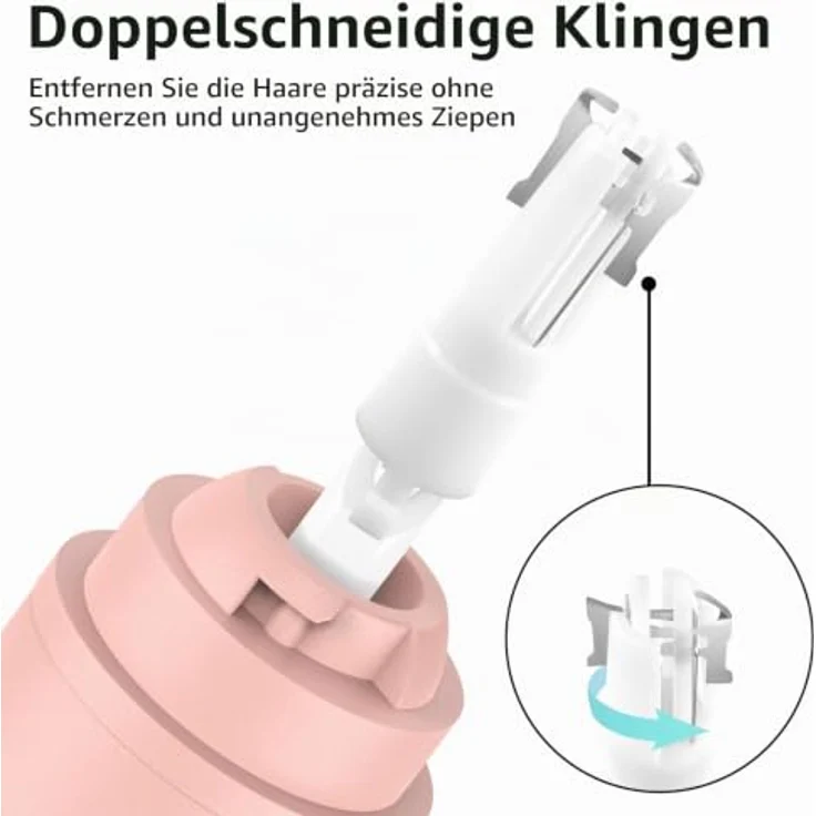 Bilitase Nasenhaartrimmer, wiederaufladbares kabelloses Trimmen Werkzeug mit Dual-Edge-Klingen, einfache Reinigung und Anzeigelampe für Mann und Frau – Bild 3