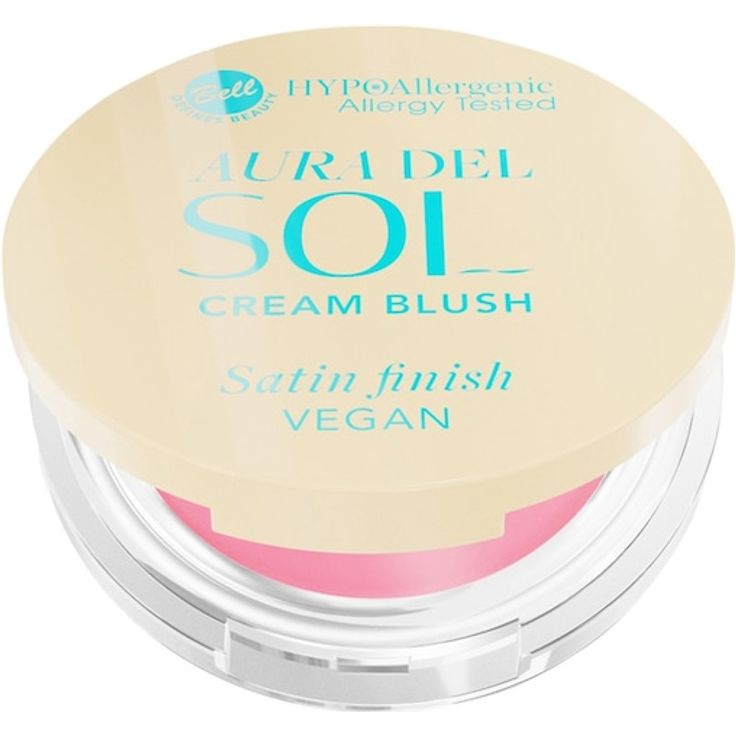 HYPOAllergenic Aura Del Sol Cream Blush, Rouge für Damen mit Hagebuttenöl und satiniertem Finish, 4,5 g