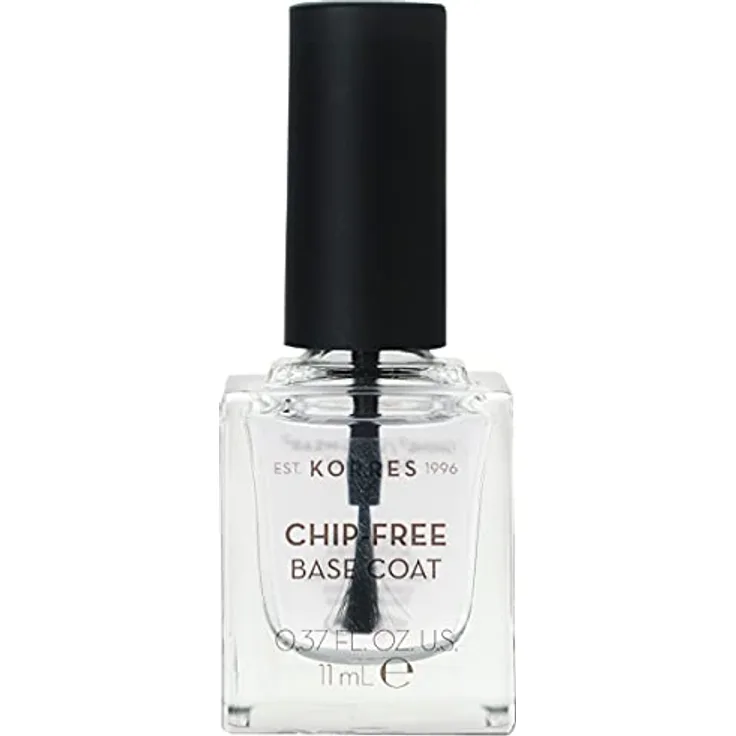 KORRES Base Coat, Sweet Almond Unterlack, transparent für extra langen Halt und ein glattes Finish, vegan, 11 ml