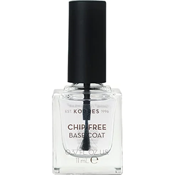 KORRES Base Coat, Sweet Almond Unterlack, transparent für extra langen Halt und ein glattes Finish, vegan, 11 ml – Bild 1