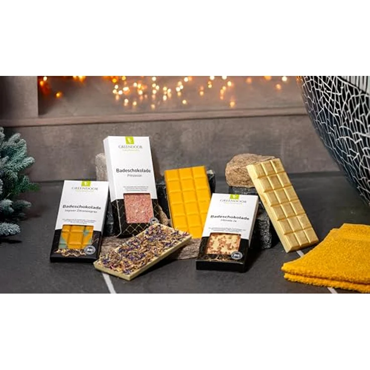 GREENDOOR Badeschokolade Kleopatra 100g Naturkosmetik CREMEBAD für trockene Haut, rückfettendes Ölbad, ohne Tierversuche – Bild 4