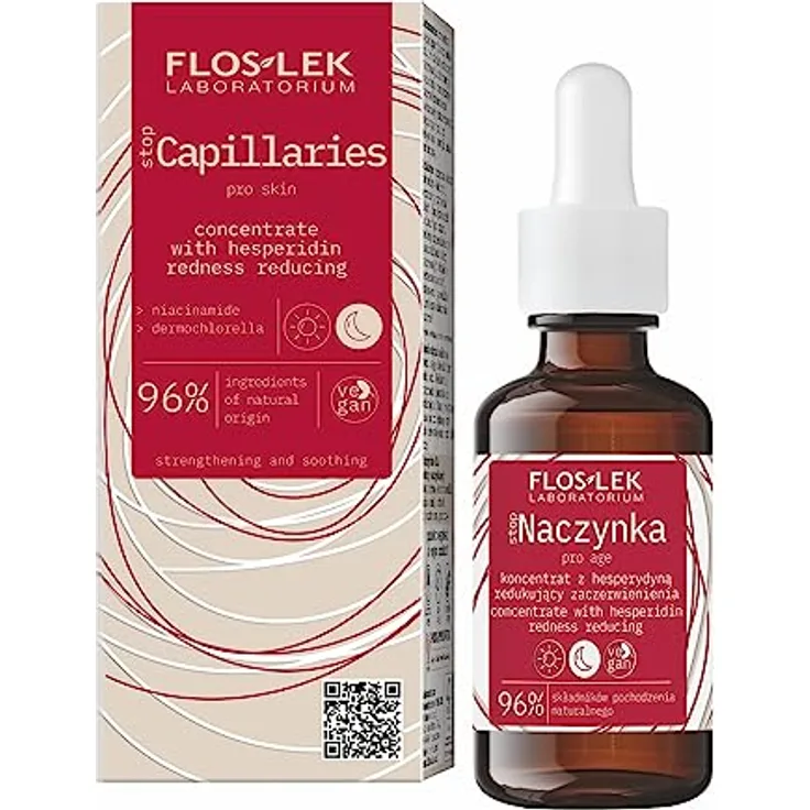 Flos-Lek Stop Naczynka, Konzentrat mit Hesperidin zur Reduzierung von Rötungen, 30 ml