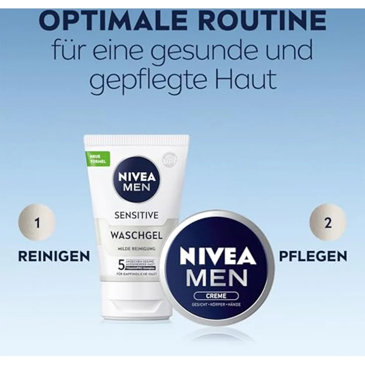 Nivea Männerpflege Gesichtspflege Nivea Men Creme 30 ml Tagespflege für Damen und Herren – Bild 5