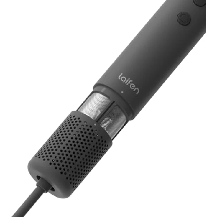 LAIFEN NEO Haartrockner Schwarz, 1500 Watt mit 3 Temperaturstufen, abnehmbarem magnetischem Lufteinlass-Filter und LED-Lichtleiste – Bild 5