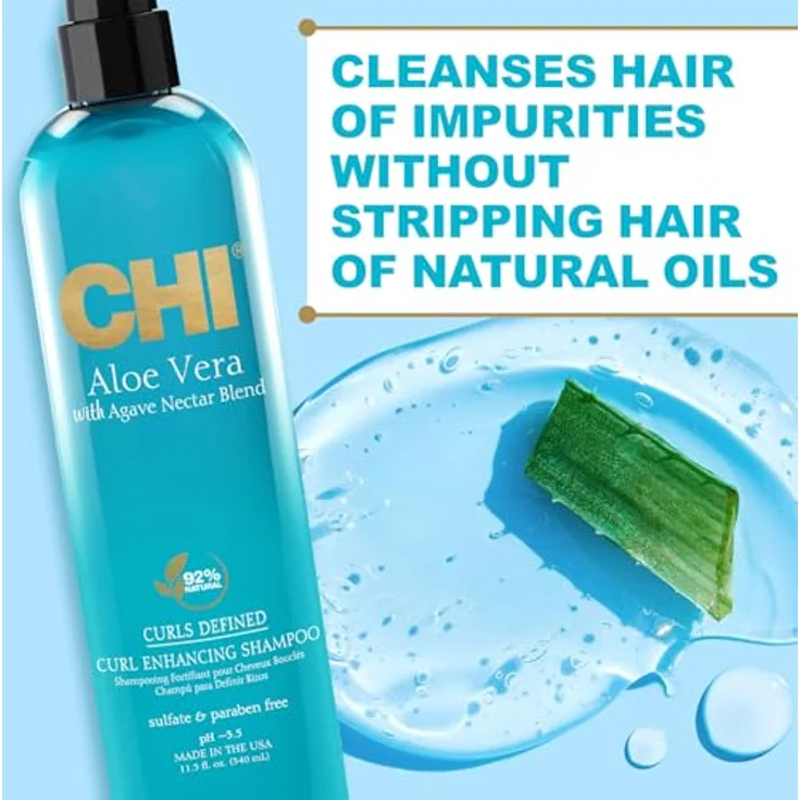 CHI Aloe Vera Curl Enhancing Shampoo 340 ml – Bild 3