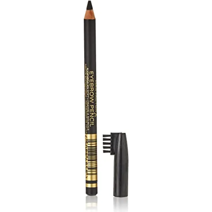 Max Factor Eyebrow Pencil Ebony 01 – 2-in-1 Augenbrauenstift mit Bürste – Augenbrauen nachziehen leicht gemacht – Farbe Braun – 1 x 1 g
