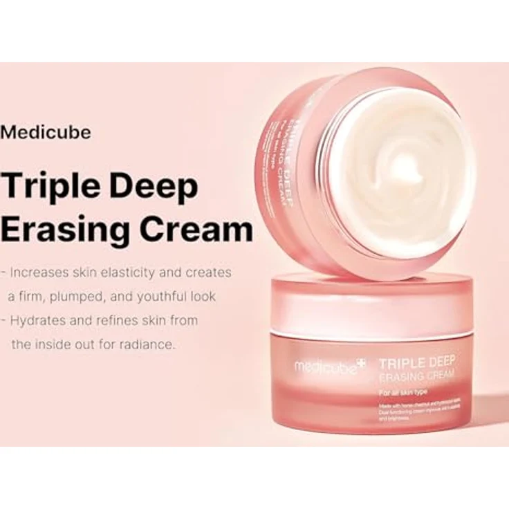 Medicube Triple Collagen Cream, 50ml Anti-Aging Gesichtscreme mit Kollagen und Niacinamid, für alle Hauttypen – Bild 3