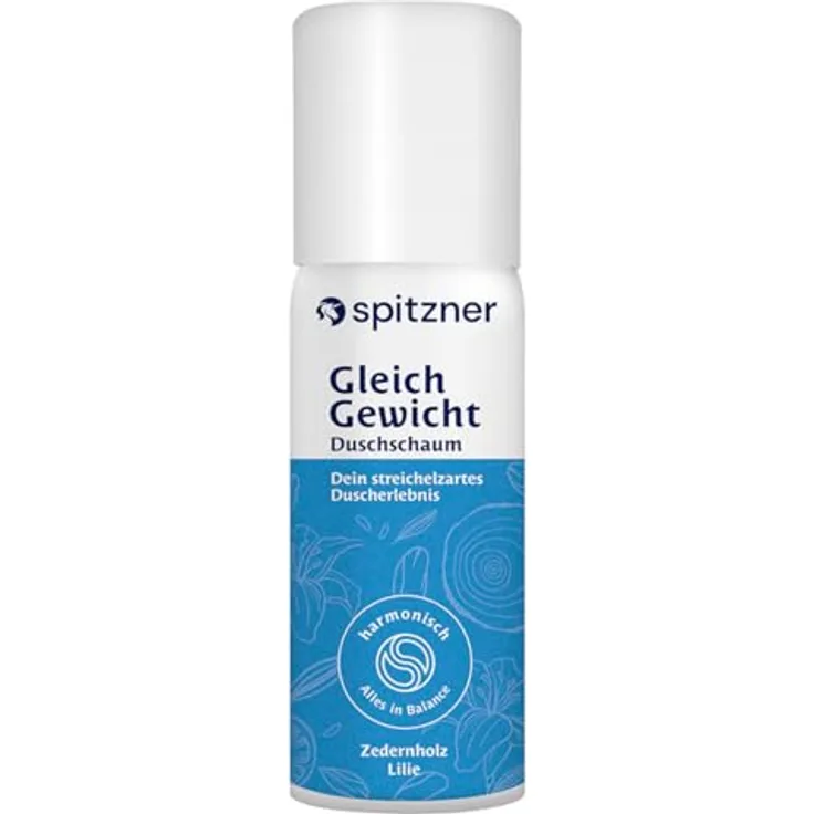 Spitzner Duschschaum GleichGewicht, 50 ml - Sanfter Duschschaum mit harmonisierendem Duft und milder Pflege, ideal für unterwegs