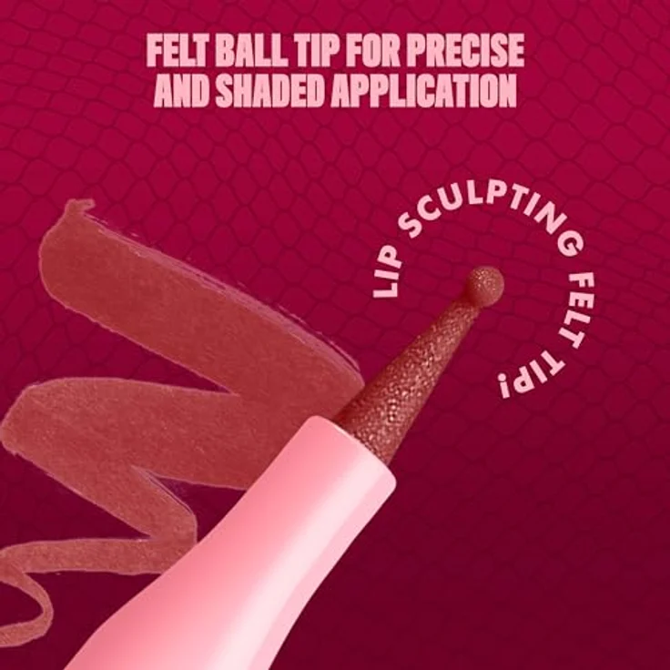 NYX Professional Makeup Lip Lingerie Lipliner Stain, wasserfester & wischfester Lip Liner mit ultra-feiner Spitze für präzise Konturen, Farbe: Up All Night – Bild 5