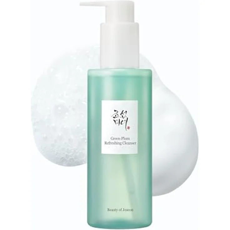 Beauty of Joseon Green Plum Cleanser, 200ml Gesichtsreinigung Waschgel mit grüner Pflaume, sanfte Porentiefe Reinigung für unreine und zu Akne neigende Haut – Bild 1