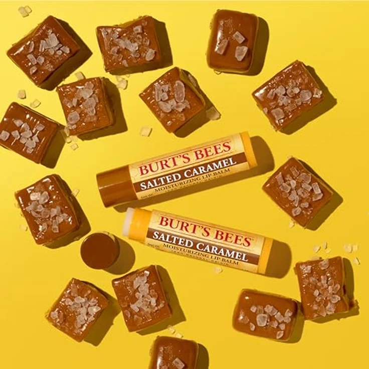 Burt's Bees Lippenbalsam Salzkaramell, feuchtigkeitsspendender Balsam mit Bienenwachs und Vitamin E, 100 % natürlich, 4,25 g – Bild 4
