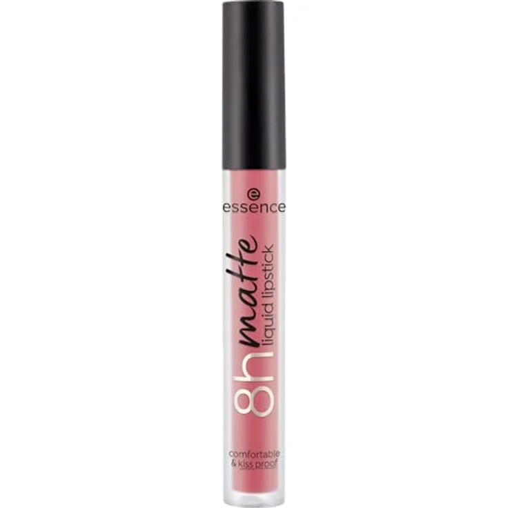 essence 8h matte liquid lipstick, Nr. 15, Pink, langanhaltend, mattierend, schnelltrocknend, matt, vegan, wasserfest, ölfrei, ohne Konservierungsstoffe, 1er Pack (2.5ml) – Bild 2