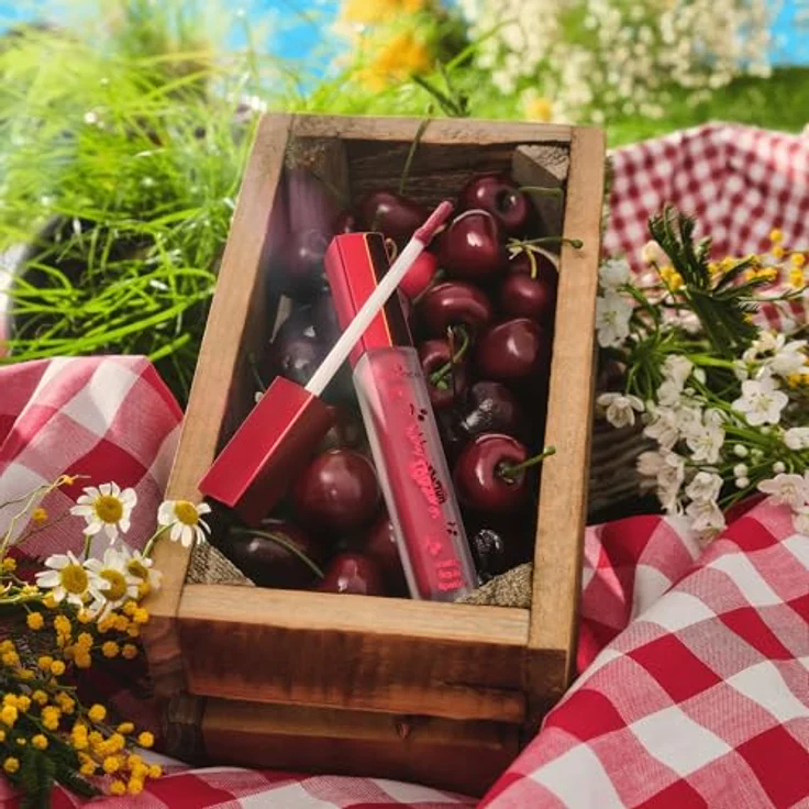 essence SO CHERRY happy matte liquid lipstick, Nr. 01, Rot, mattes Finish, vegan, ölfrei, ohne Parabene und Mikroplastik, 3er Pack (3x4ml) – Bild 5