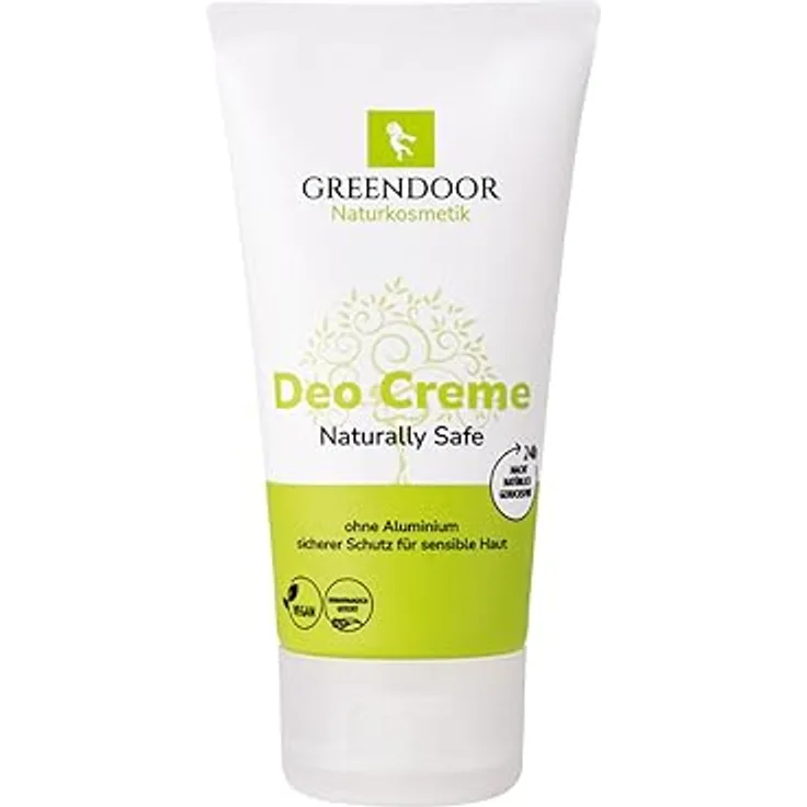 GREENDOOR Soft Deo Creme Tube 50ml ohne Aluminium, wirksam gegen Schweißgeruch, vegan, unisex, pflegend