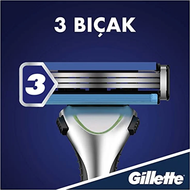 Gillette Sensor 3 Sensitive Rasierklingen, 6er Pack mit Griff – Bild 4