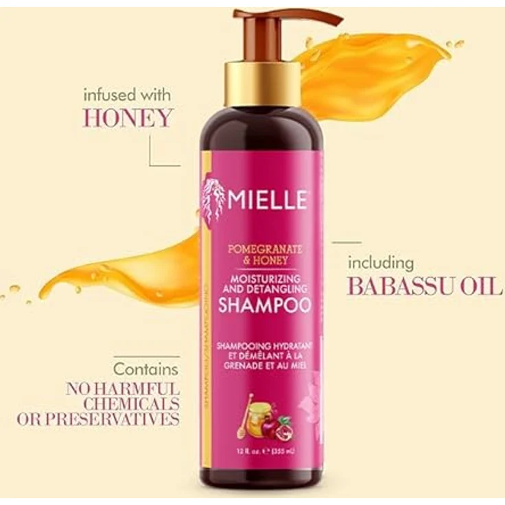 Mielle Pomegranate Honey Moisturizing Detangling Shampoo, sulfatfrei, 355 ml – Bild 5