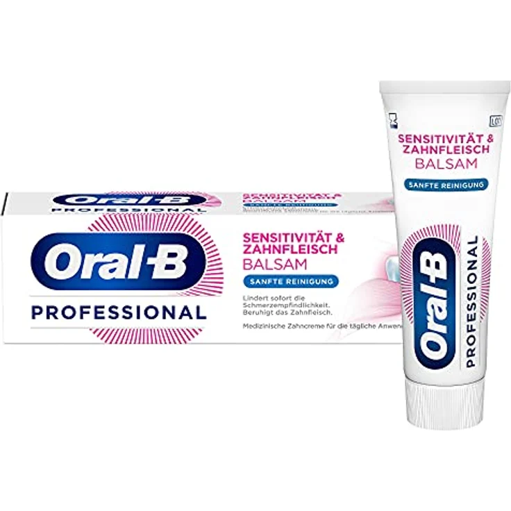 Oral-B Professional Sensitivität & Zahnfleisch Balsam Sanfte Reinigung Zahncreme 75 ml – Bild 1