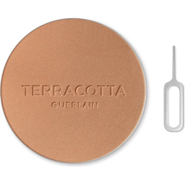 GUERLAIN Terracotta Original Bräunungspuder Ersatzfüllung, Farbton 03 Medium Warm, 8,5 g bronzierender Gesichtspuder für natürliche Bräune