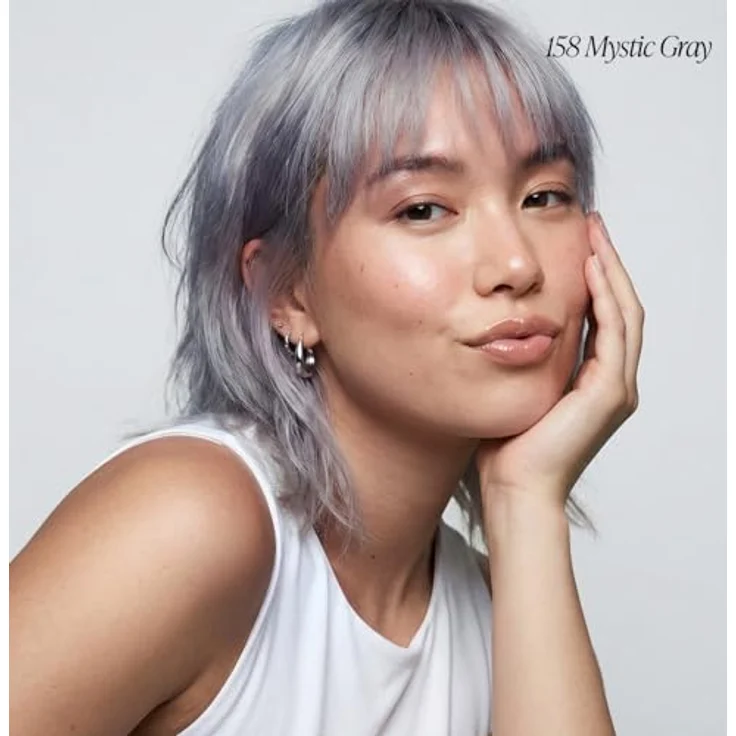Adore Shining Semipermanente Haarfarbe, Mystic Gray (158), 118 ml - für lebendige, glänzende Farbe und spürbares Haargefühl – Bild 2
