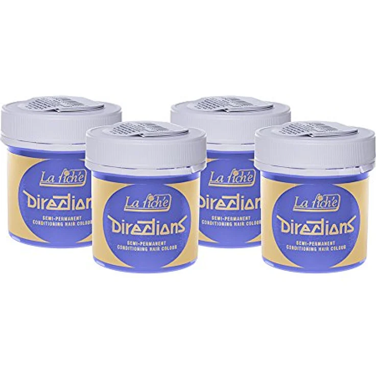 La Riche Directions Semi-Permanent Hair Color, 4 x 88ml Tubs - White Toner, tamper proof, nicht an Tieren – Bild 2