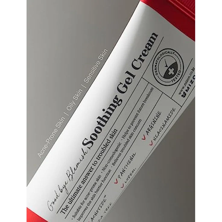 MIZON GOOD BYE BLEMISH SOOTHING GEL CREAM (55ML) Koreanische Hautpflege - Leichtes Gel mit Acnotide zur Zielgerichteten Behandlung von Fettiger und Problematischer Haut – Bild 3