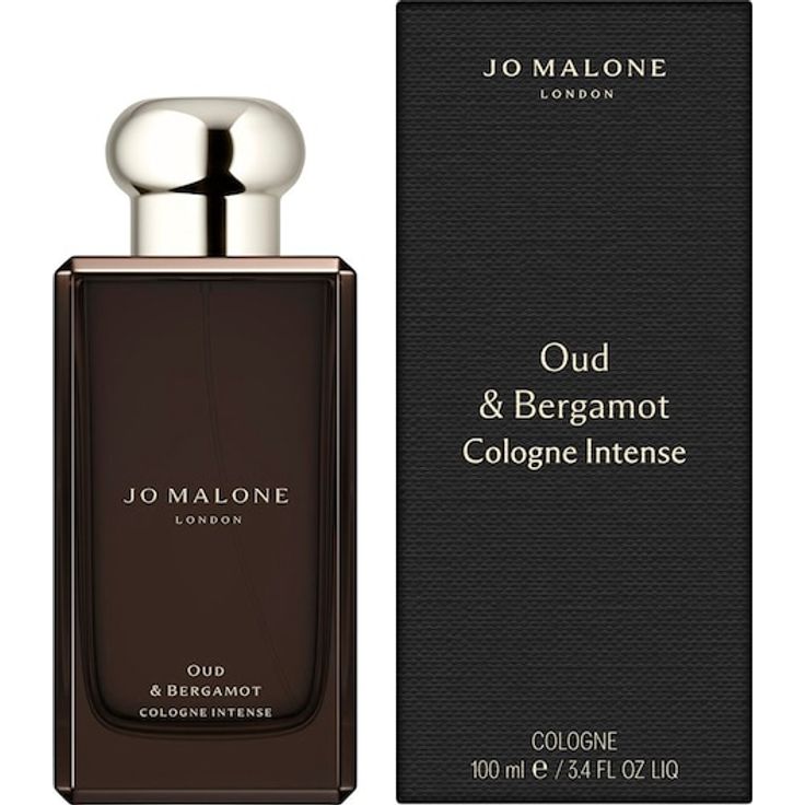 Jo Malone London Oud & Bergamot Cologne Intense, Unisex Herrenparfum, 100 ml, holziger Duft mit Bergamotte und Oud