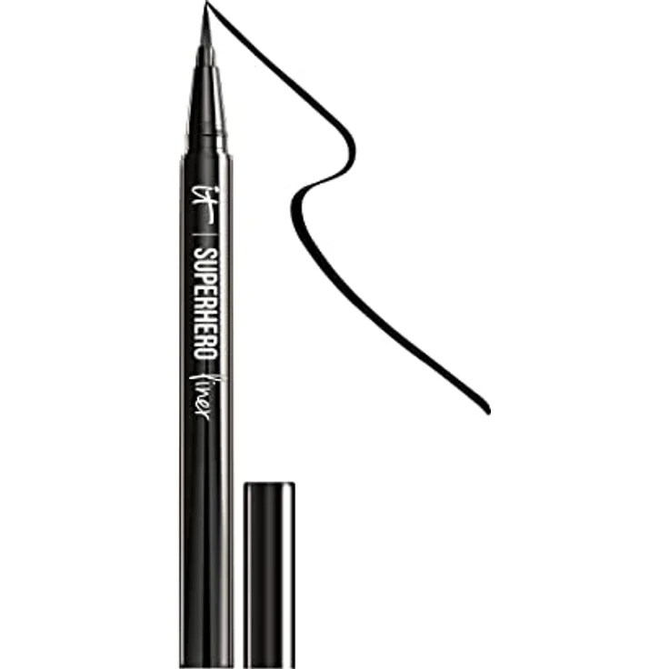 it Cosmetics Superhero Eyeliner, wasserfester und wischfester Eyeliner mit 24h Halt, 0,55 ml, tiefes Schwarz – Bild 1