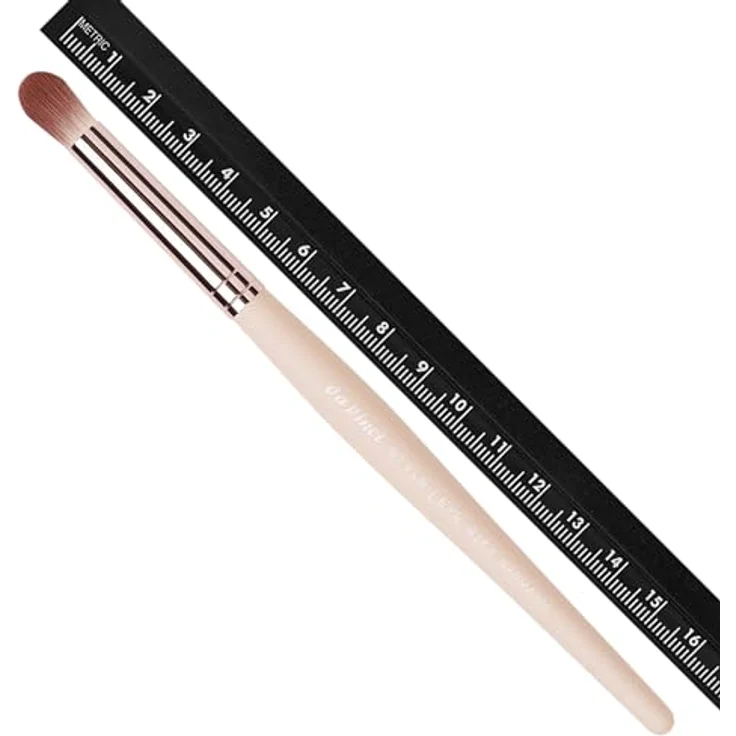 Da Vinci Blender und Concealerpinsel, lang rund, für Puder- und Cremelidschatten, nudefarben, 16,3 cm – Bild 3