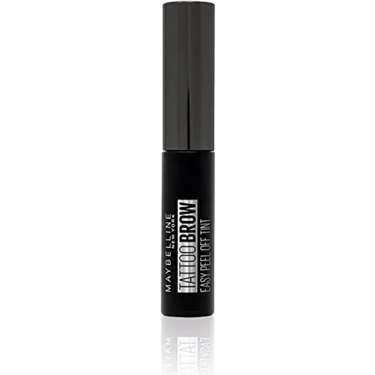 Maybelline New York Augenbrauenfarbe, Tattoo Brow Gel Tint, Mit Peel-off-Formel, Nr. 35 Black, 5 ml