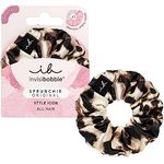 invisibobble Haargummi Leo Scrunchie Purrfection, Haargummis starker Halt für Mädchen & Damen, Scrunchies Samt Leo, designed im Herzen Münchens