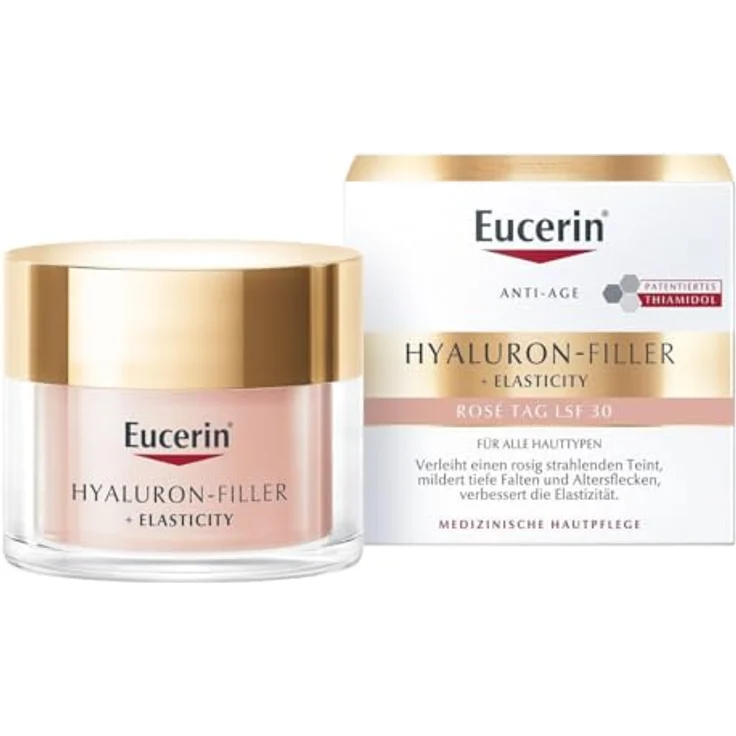 Eucerin Hyaluron Filler Elasticity Rosé LSF 30 50ml Creme, Feuchtigkeitscreme