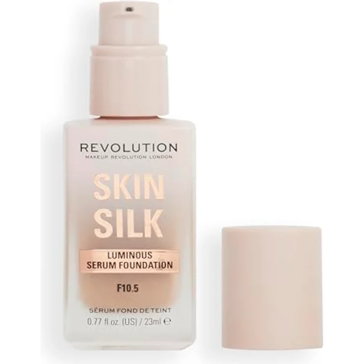 Revolution Beauty London Skin Silk Serum Foundation, Light to Medium Coverage with Hyaluronic Acid, F10.5 Golden Warm, 23ml – Bild 1