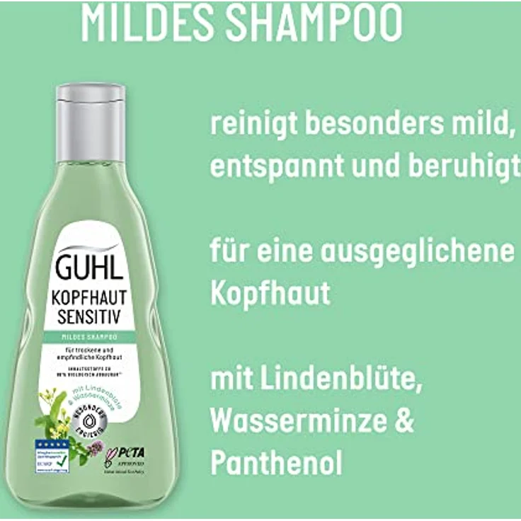 Guhl Kopfhaut Sensitiv Shampoo - Inhalt: 250 ml - Haartyp: alle – Bild 3