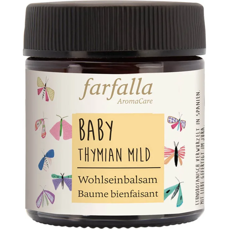 Farfalla Baby Wohlseinbalsam Thymian, Bio 30ml, sanfte Pflege für jeden Hauttyp, ideal für die kalte Jahreszeit, ab 3 Monaten