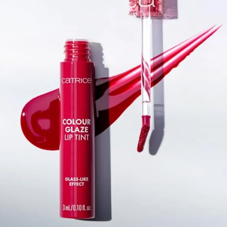 Catrice Colour Glaze Lip Tint 040 Tint Me Red, 3 ml, ultraleicht mit glänzendem Finish und langanhaltendem Tönungseffekt – Bild 5
