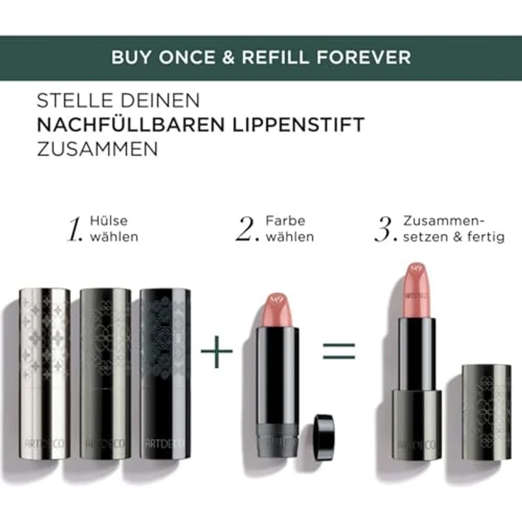 ARTDECO Couture Lipstick - Seidig glänzendes Lippenstift-Refill für Couture Lipstick Case - Natürliche Unterstützung für Ihre Ernährung, Energiebooster im Alltag - 4g – Bild 5