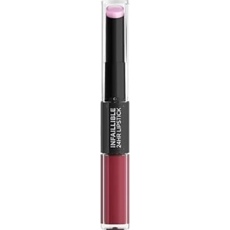 L’Oréal Paris Infallible 2-Step Lipstick, Lippenstift für Damen mit 24 Stunden Halt und pflegendem Lip-Balm, 5,7 g – Bild 1