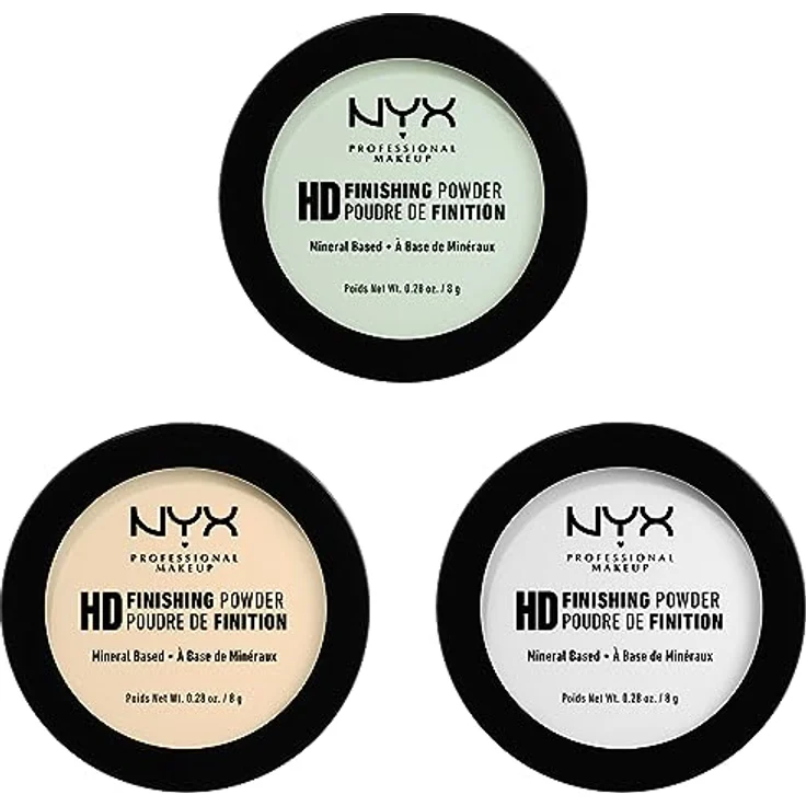 NYX Professional Makeup High Definition Finishing Powder Puder, 8 g, transparent, mattiert und fixiert Make-up – Bild 6