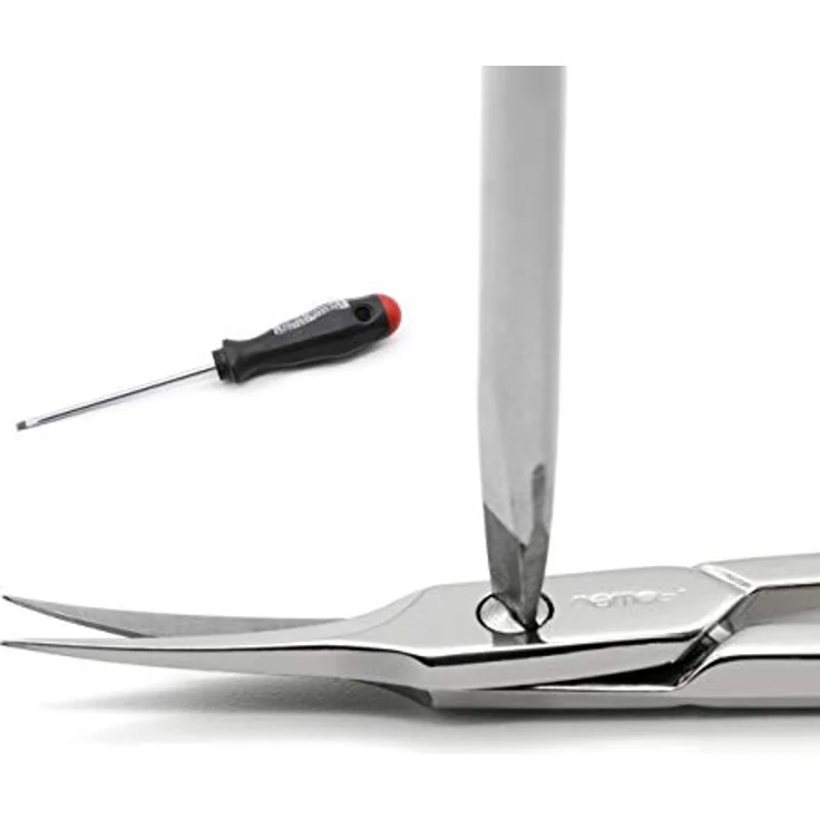 remos professional body care REMOS Nagelhautschere, 9,5 cm aus gehärtetem Stahl, präzise Klingen mit gebogenem Schneideblatt, verstellbare Schraube – Bild 4