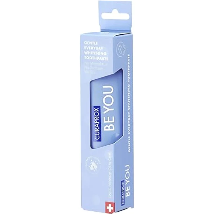 Curaprox Be You Brombeere Whitening-Zahnpasta mit Geschmack von Brombeere und Süßholz, mit Menthol, vegan, 950 ppm Fluorid, RDA 50, blau, 60 ml – Bild 2