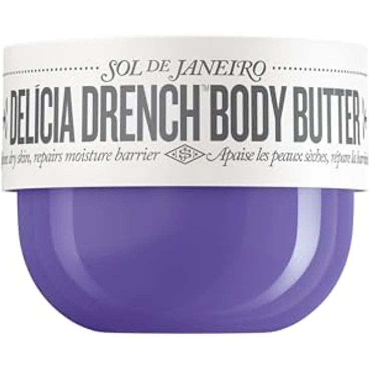 SOL DE JANEIRO DRENCH BODY BUTTER DELICADO 240 ml, samtige Körperbutter mit Langzeitfeuchtigkeit, beruhigender Hibiskus und Vegan – Bild 1