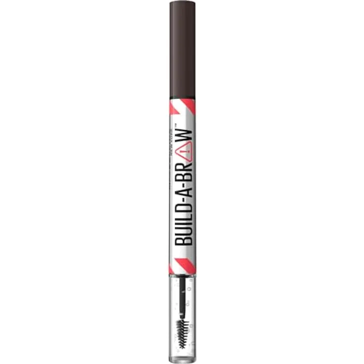 Maybelline Build-A-Brow 2-in-1 Augenbrauenstift und Fixiergel, 1,65 g - ASH BROWN mit 24 Stunden Halt
