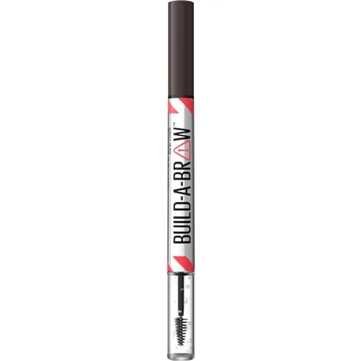 Maybelline Build-A-Brow 2-in-1 Augenbrauenstift und Fixiergel, 1,65 g - ASH BROWN mit 24 Stunden Halt – Bild 1