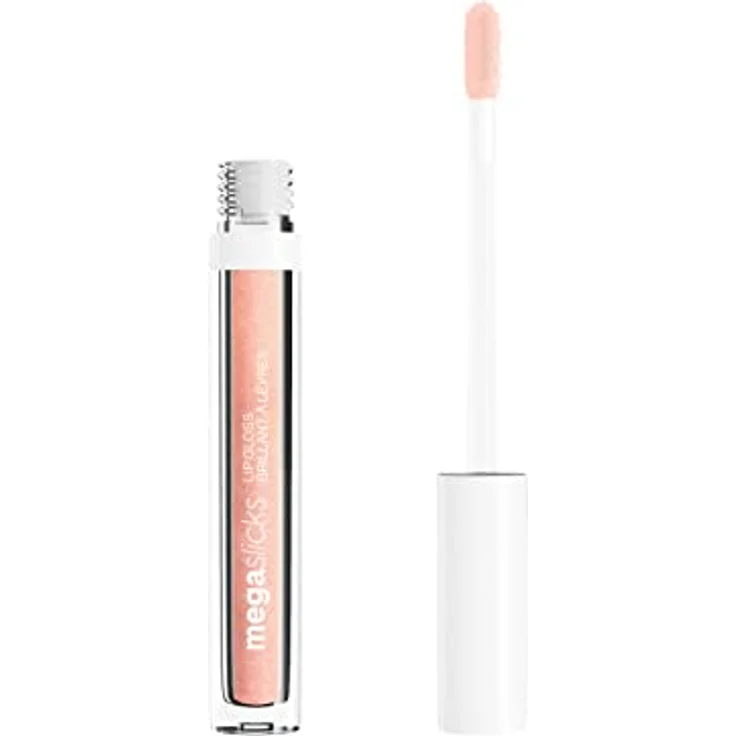 wet n wild Megaslicks Lip Gloss, goldfarbener Lippenpflege-Gloss mit Feuchtigkeitsspender, 2,3 ml – Bild 1