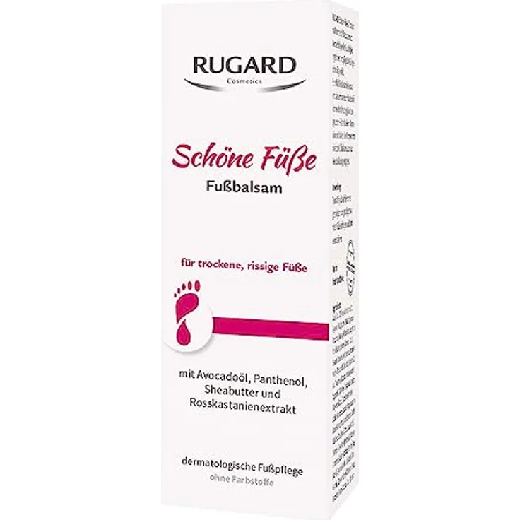 RUGARD Schöne Füße Fußbalsam 100 ml, pflegt geschmeidig weich mit Avocadoöl, Panthenol und Sheabutter – Bild 2