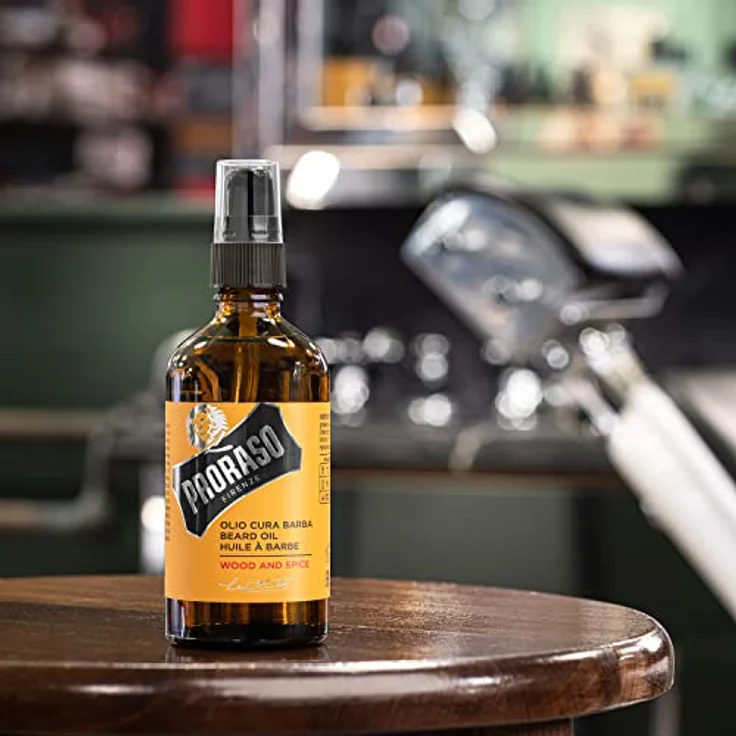 Proraso Beard Oil, Wood & Spice, 100 ml, Bartöl mit Zedernholz & Zitrus-Duft, Bart Weichmacher pflegt Haut & Haar und schützt das Barthaar, Made in Italy – Bild 2