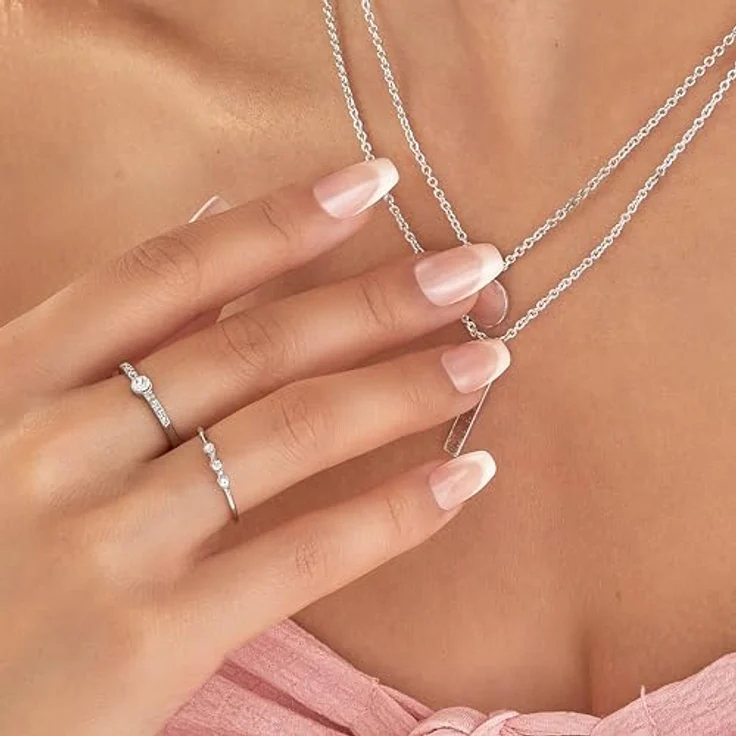 KISS imPRESS Nails Genuine, Selbstklebende French Maniküre mit PureFit Technologie, Dezente Farbvariante mit weißen Spitzen, 30 Press-On-Nägel – Bild 6