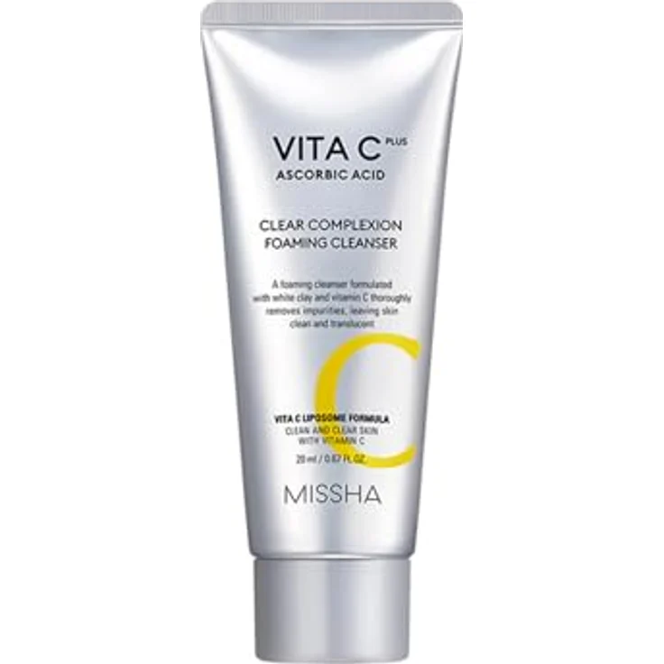 Missha Vita C Plus Aktiv-Reinigungsschaum, Gesichtsreinigung mit Vitamin C, 120 ml, feuchtigkeitsspendend und antioxidativ – Bild 1