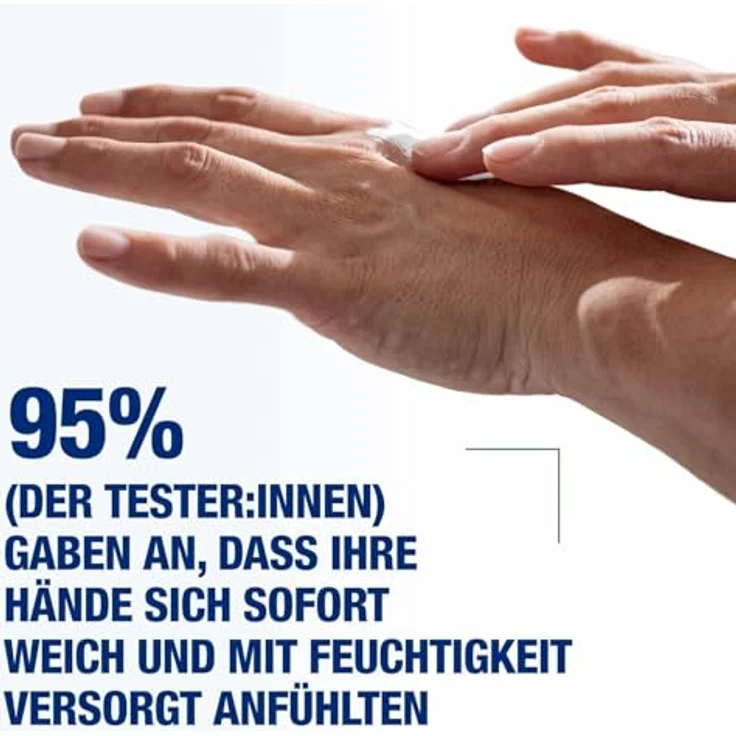 Neutrogena Sofort einziehende Handcreme (150ml), leichte & nicht fettende Feuchtigkeitscreme mit Glycerin + Vitamin E bei trockenen, rissigen Händen – Bild 4