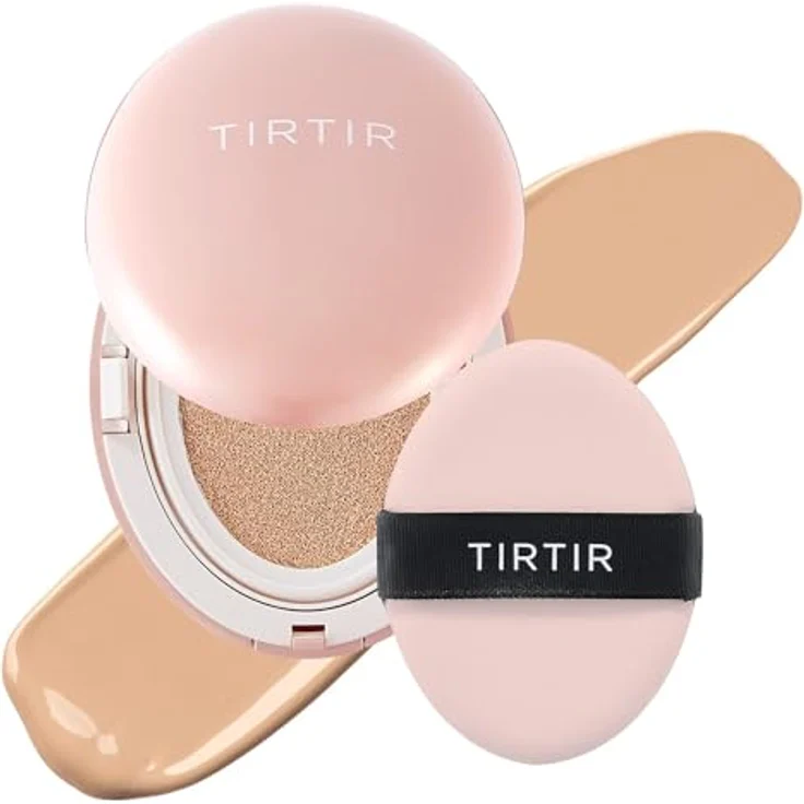 TIRTIR Mask Fit Aura Cushion Mini, mattierendes Make-up im Schwämmchen, Farbton 24N Latte, 4.5 g – Bild 1